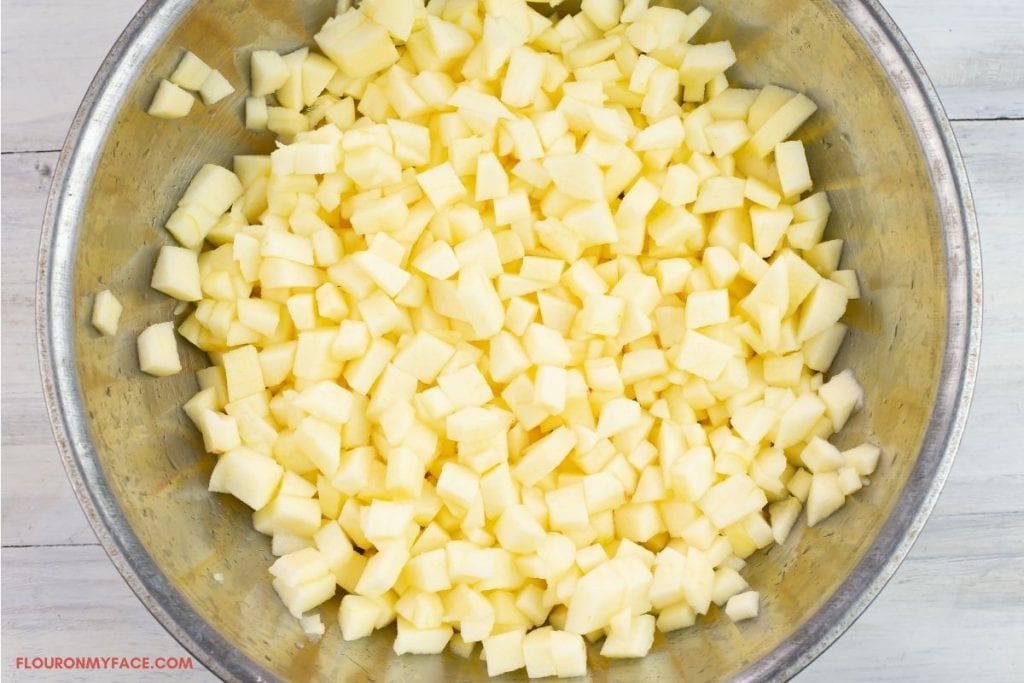 How to Dehydrate Diced Apples Flour On My Face