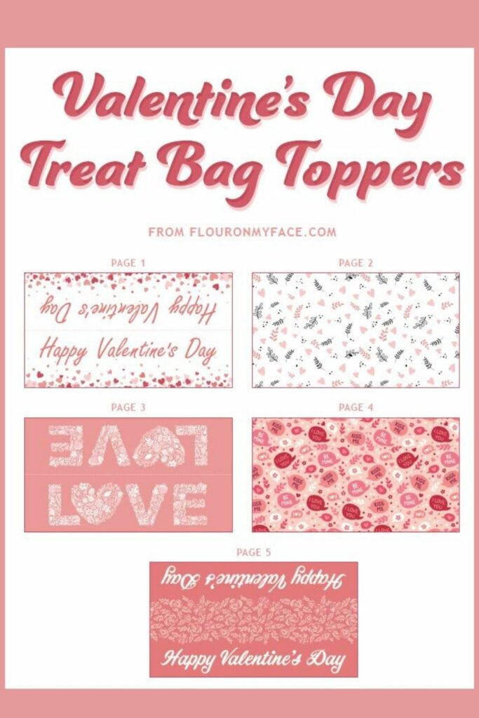 Valentine's Day Treat Bag Toppers preview.