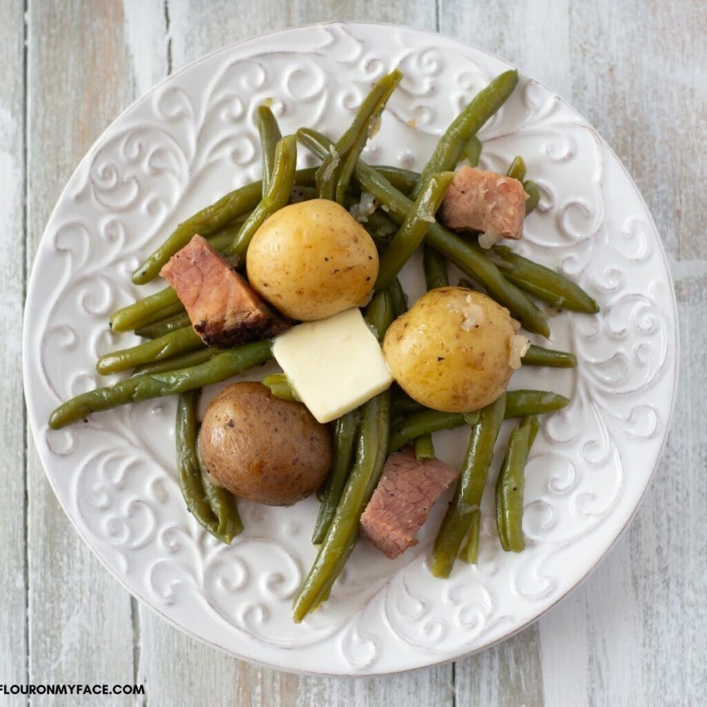 Instant Pot Green Beans and Potatoes Flour On My Face