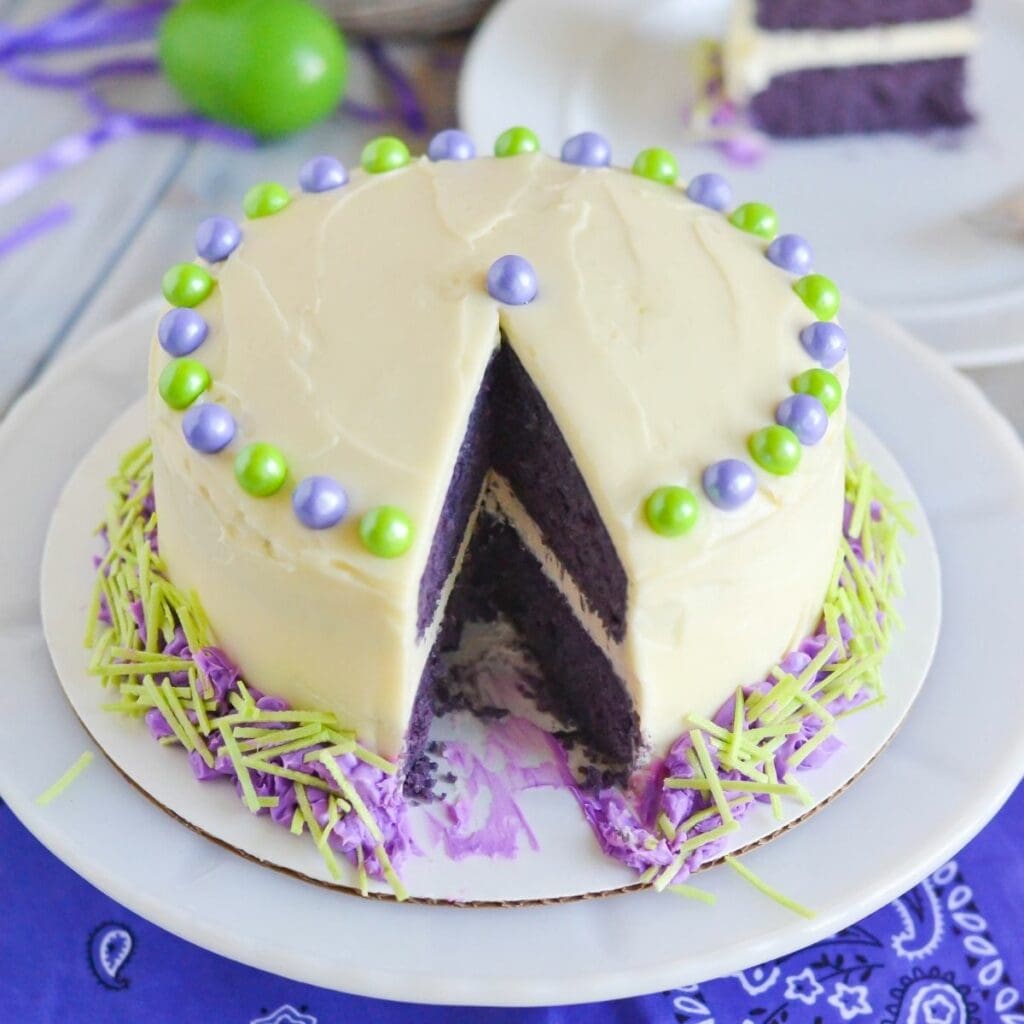 Purple Funfetti CakeFlour On My Face