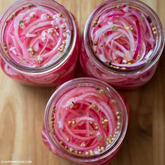 Quick Pickled Red Onions - Flour On My Face