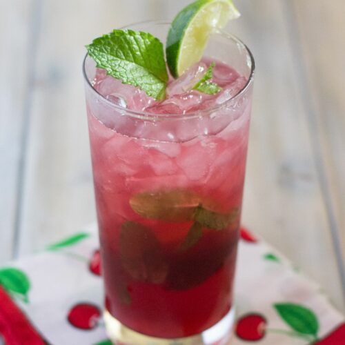 Sweet Cherry Mojito - Flour On My Face