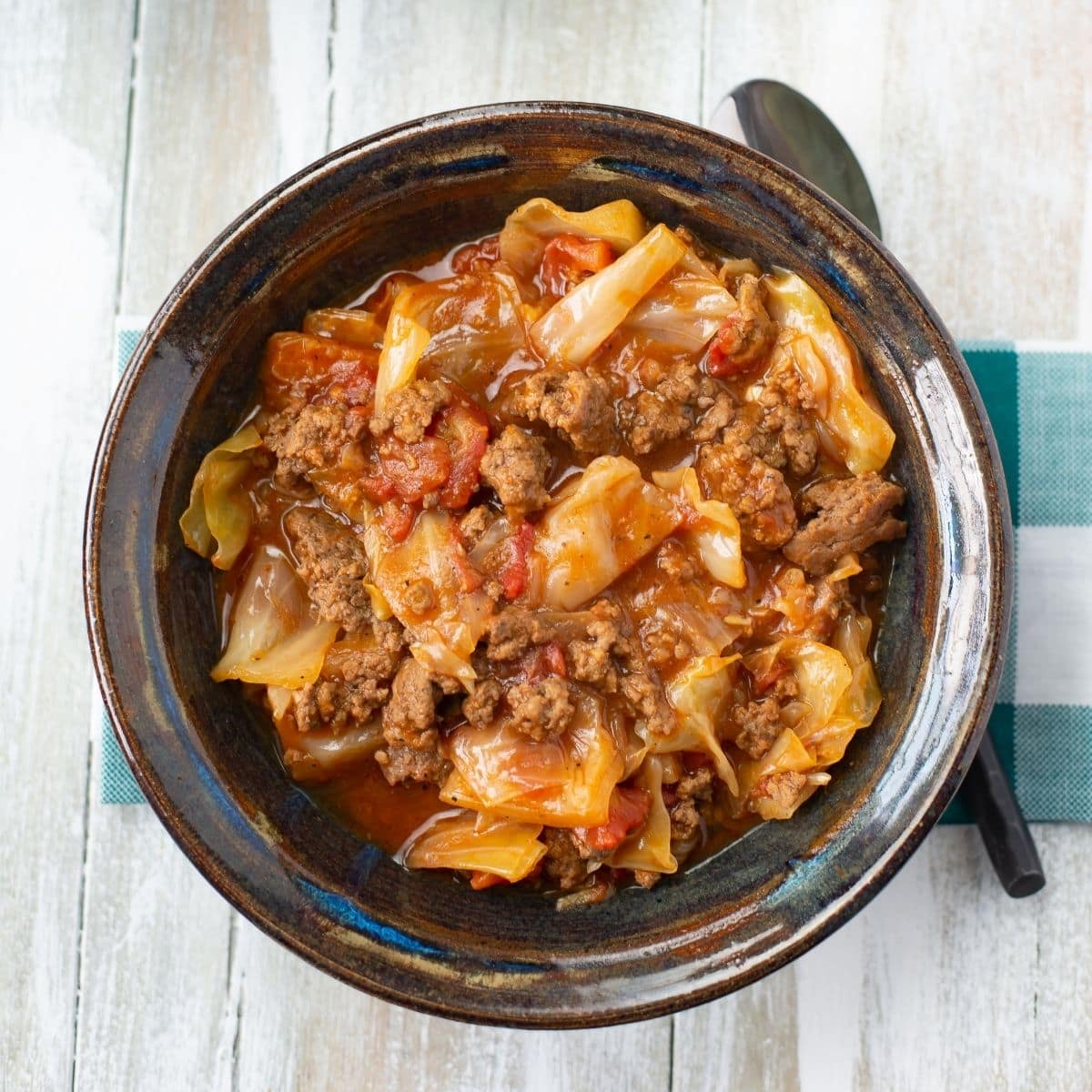 Unstuffed cabbage in a bowl.