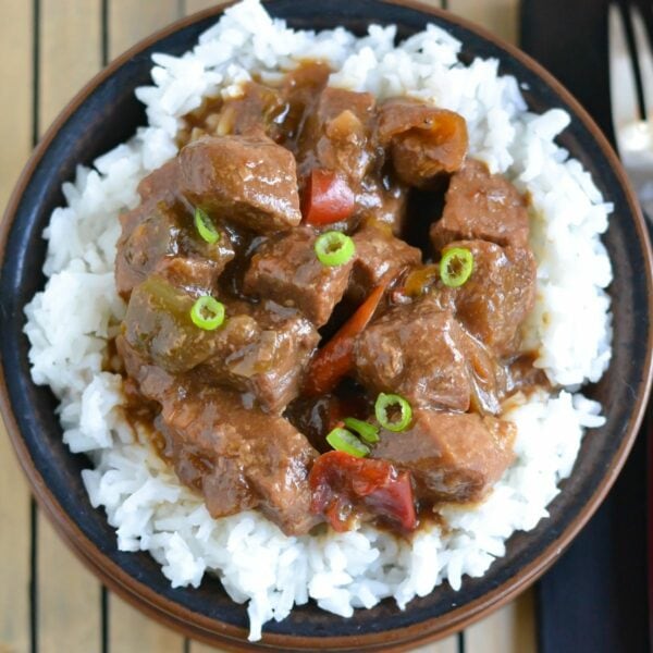 Easy Crock Pot Pepper Steak Flour On My Face