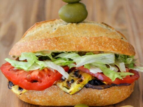 Grilled Vegetable Sandwich-Flour On My Face