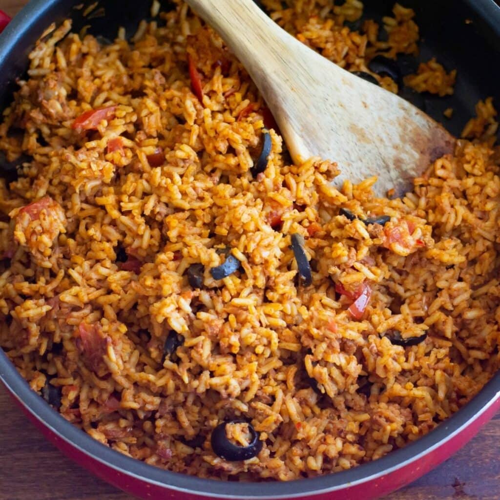 rice-with-chorizo-recipe-flour-on-my-face