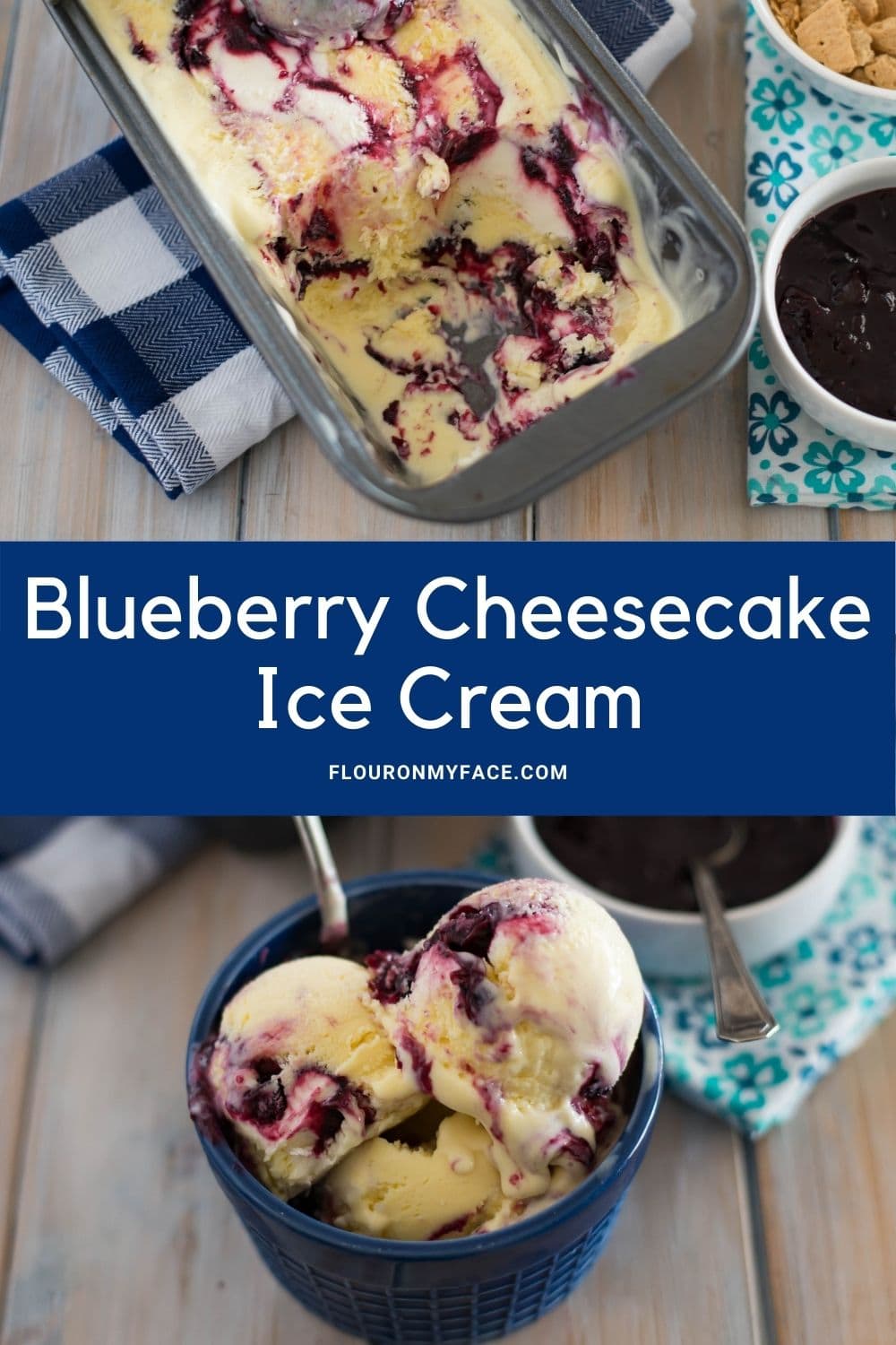 Blueberry Cheesecake Ice Cream Flour On My Face