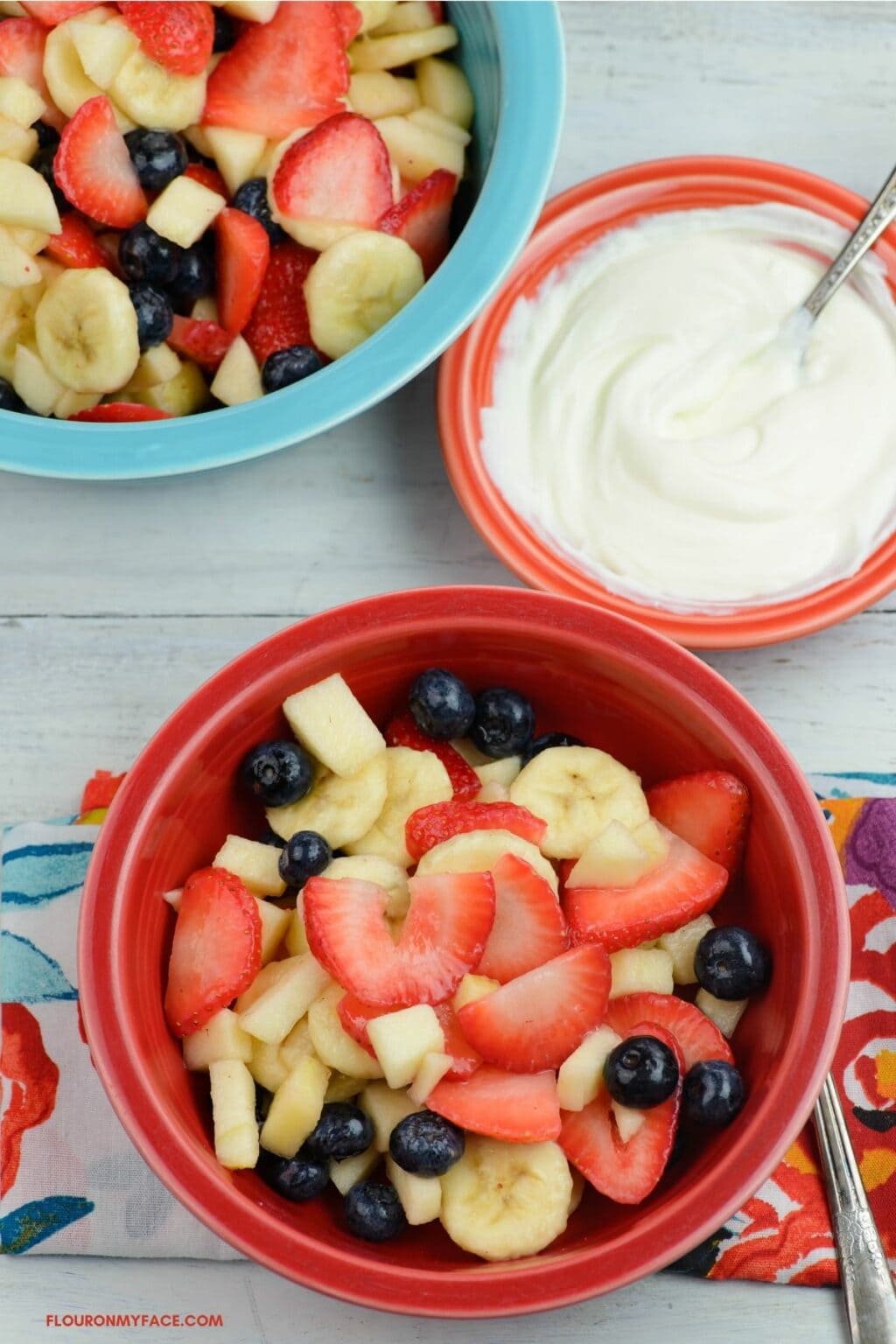 Fruit Salad with Crème Fraiche Dressing