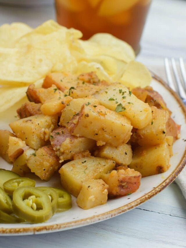 Garlic Potatoes (Best BBQ Side Dish)