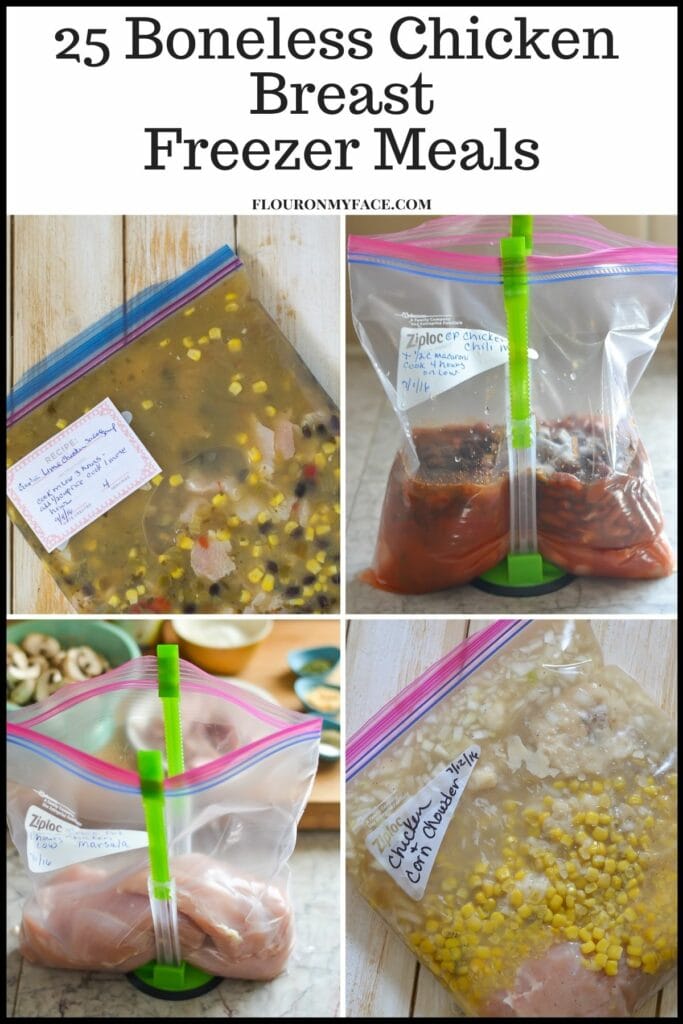 25 Boneless Chicken Breast Freezer Meals - Flour On My Face