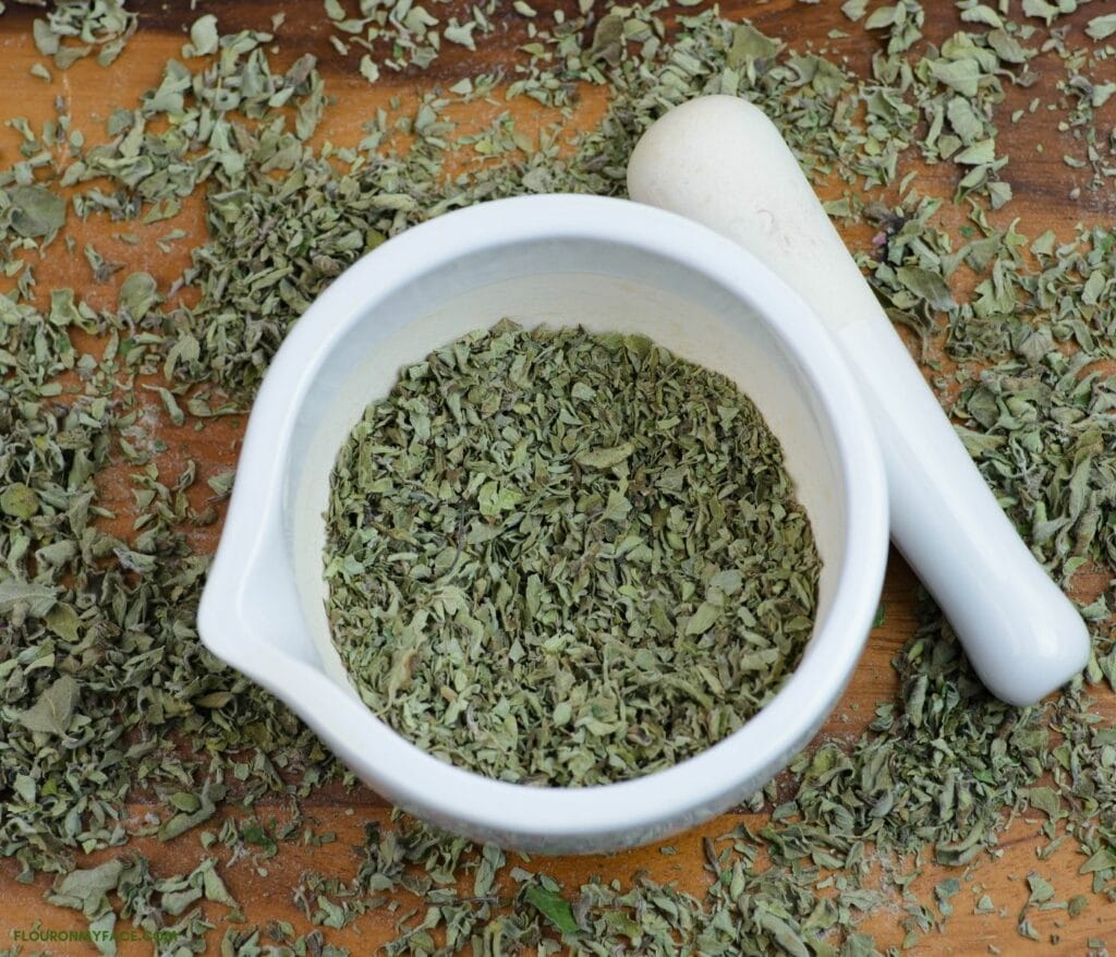 How to Dehydrate Oregano Flour On My Face