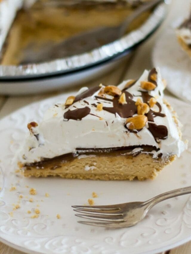 No-Bake Peanut Butter Caramel Cheesecake Pie