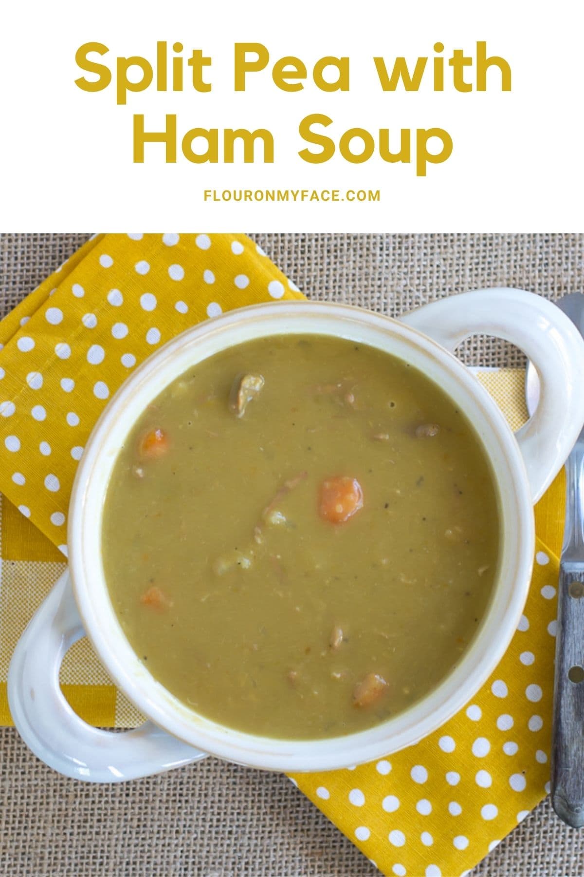 Crock Pot Split Pea Ham Soup - Flour On My Face