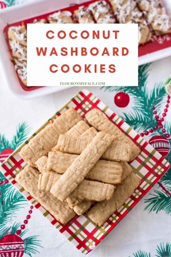 Old Fashioned Coconut Washboard Cookies Flour On My Face
