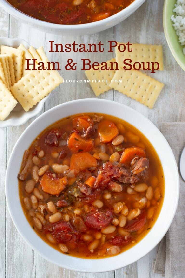 Instant Pot Ham and White Bean Soup Flour On My Face