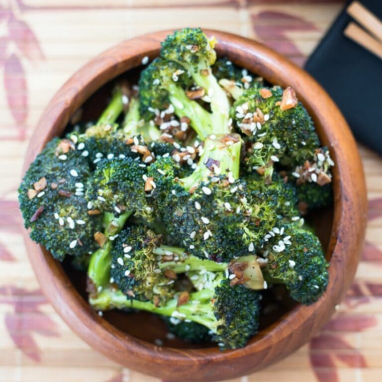 Sesame Ginger Roasted Broccoli Flour On My Face