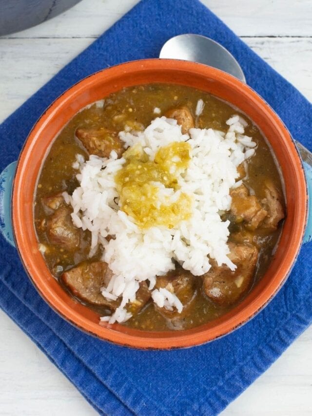 Tender Green Chile Pork Flour On My Face