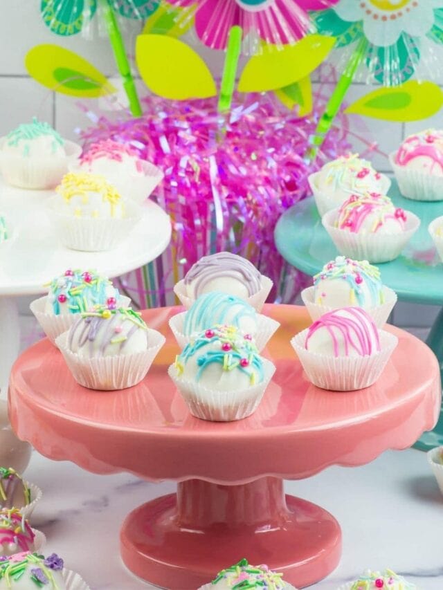 How To Make Easter Cake Balls - Flour On My Face