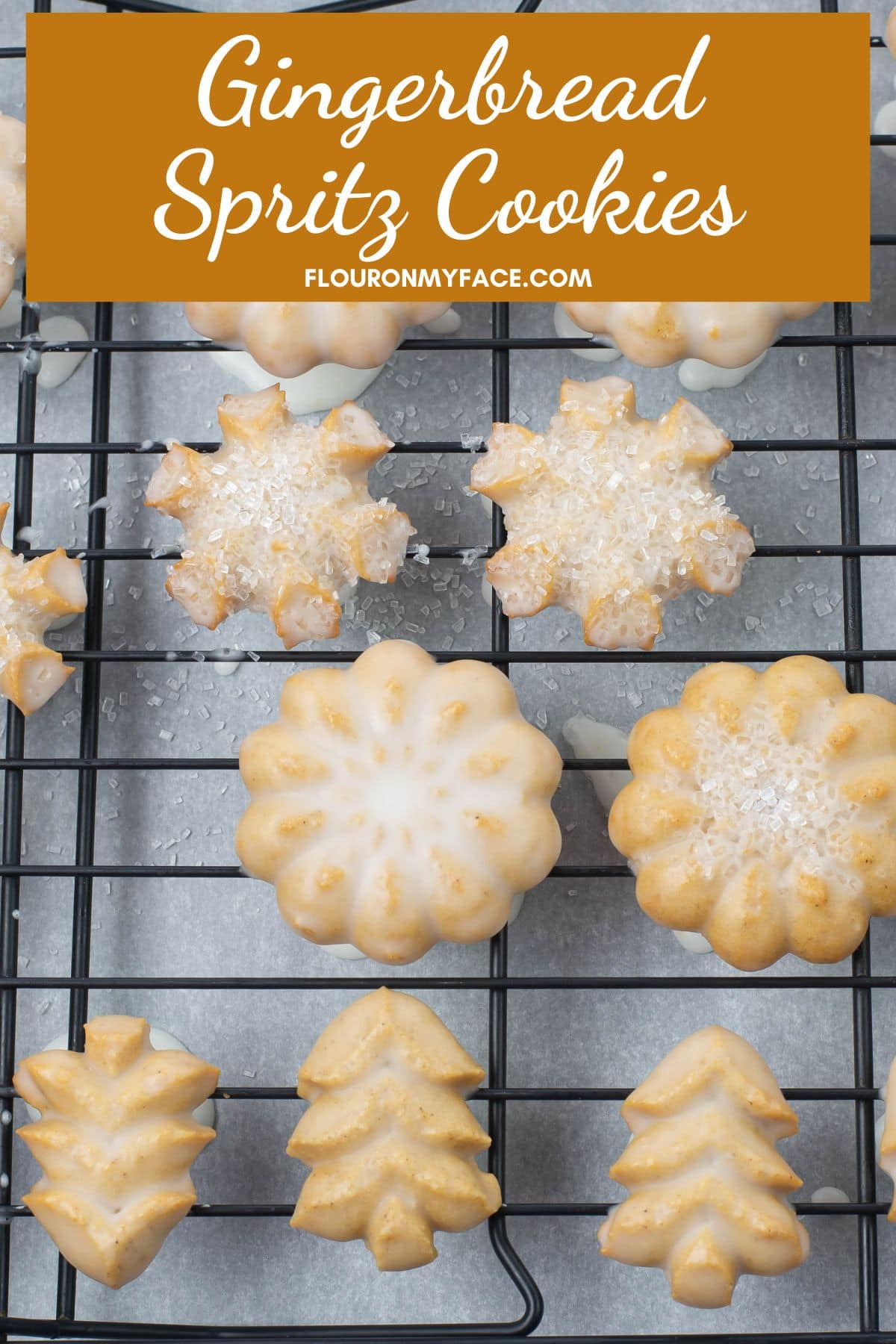 Gingerbread Spritz Cookies Flour On My Face