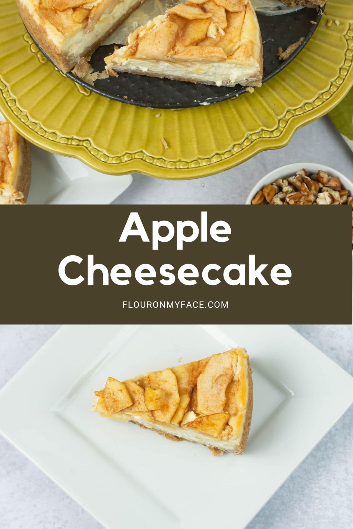 Apple Cheesecake Flour On My Face