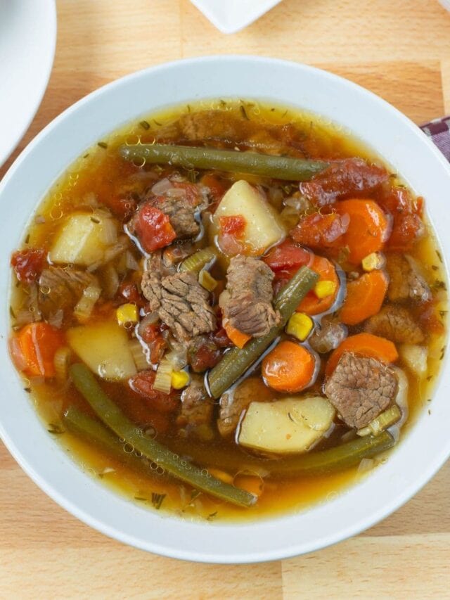 Instant Pot Beef and Vegetable Soup