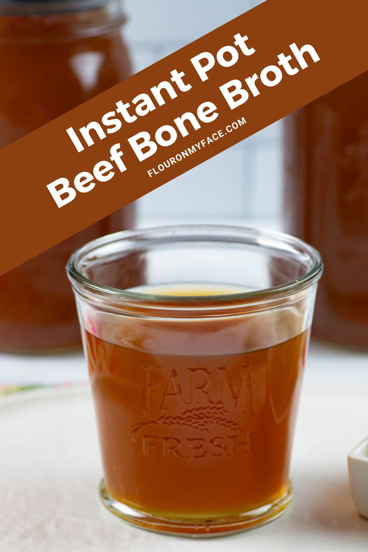 Instant Pot Beef Bone Broth recipe featured image.