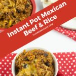 Instant Pot Mexican Beef and Rice large image of bowl.