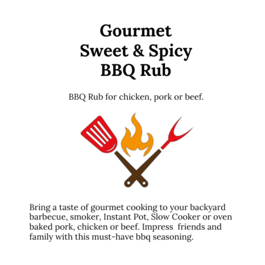 Gourmet Sweet Spicy Barbecue Rub