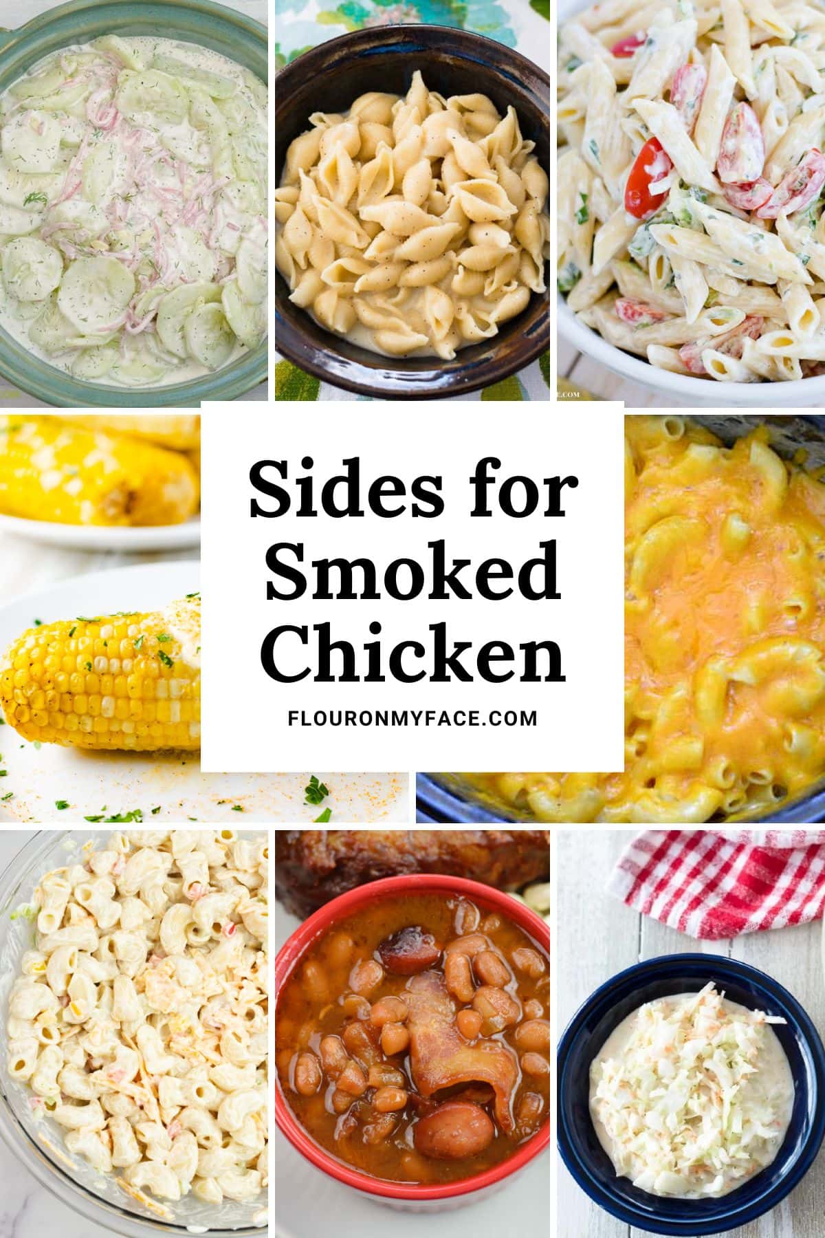 Sides for Smoked Chicken collage image.