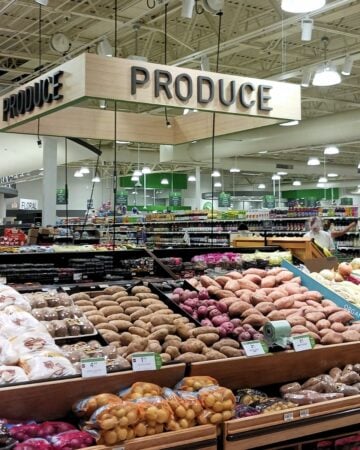 Image taken inside a Publix grocery store showing the produce section.