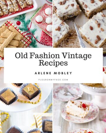 Collage of four vintage recipes.