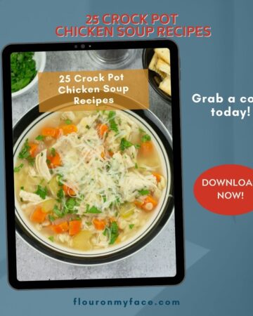 Preview image for crock pot chicken soup ebook.