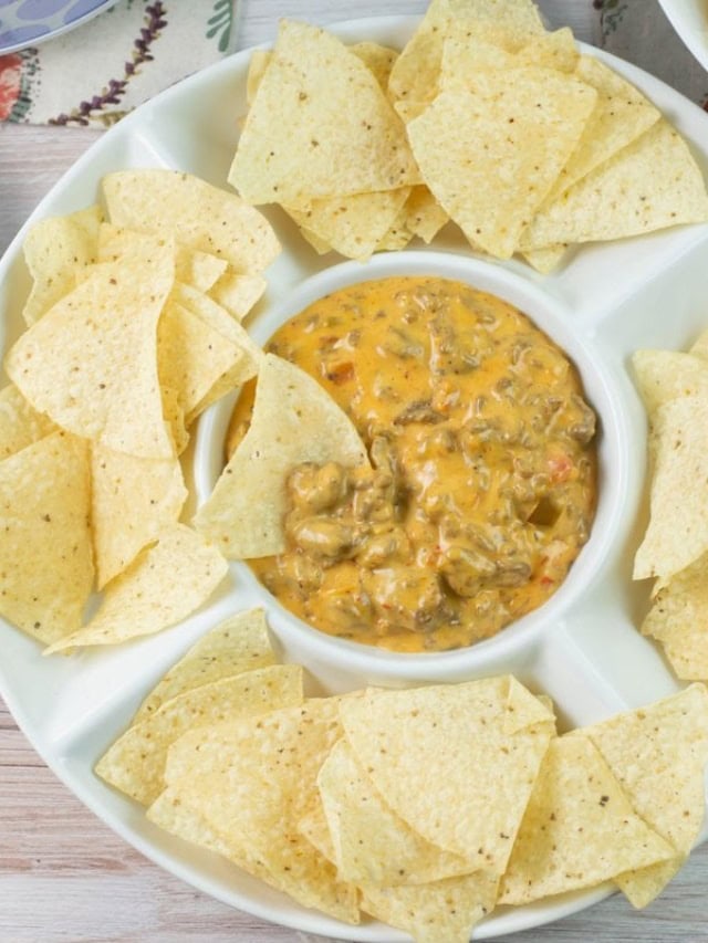 Crock Pot Velveeta Hamburger Dip