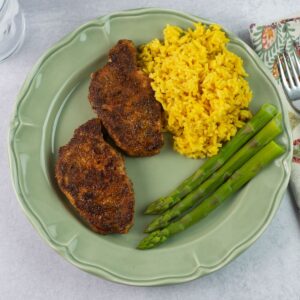 Skillet Pork Chops made with Homemade Pork Chop Seasoning