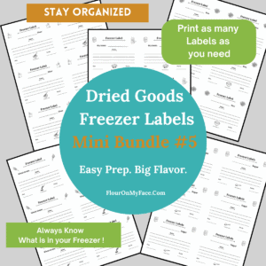 Dry Goods Freezer Labels product image.
