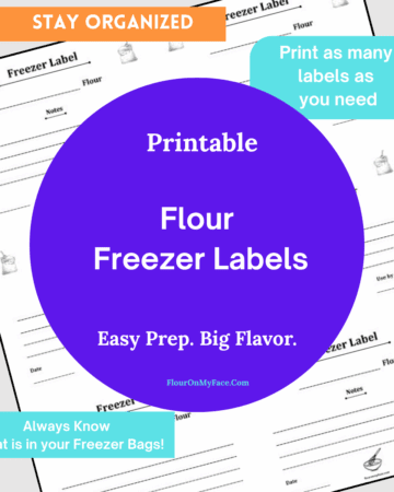 Flour Freezer Labels product image.