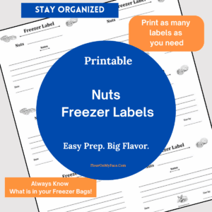 Nut freezer labels product image.