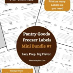 Pantry Good Freezer Label Bundle.