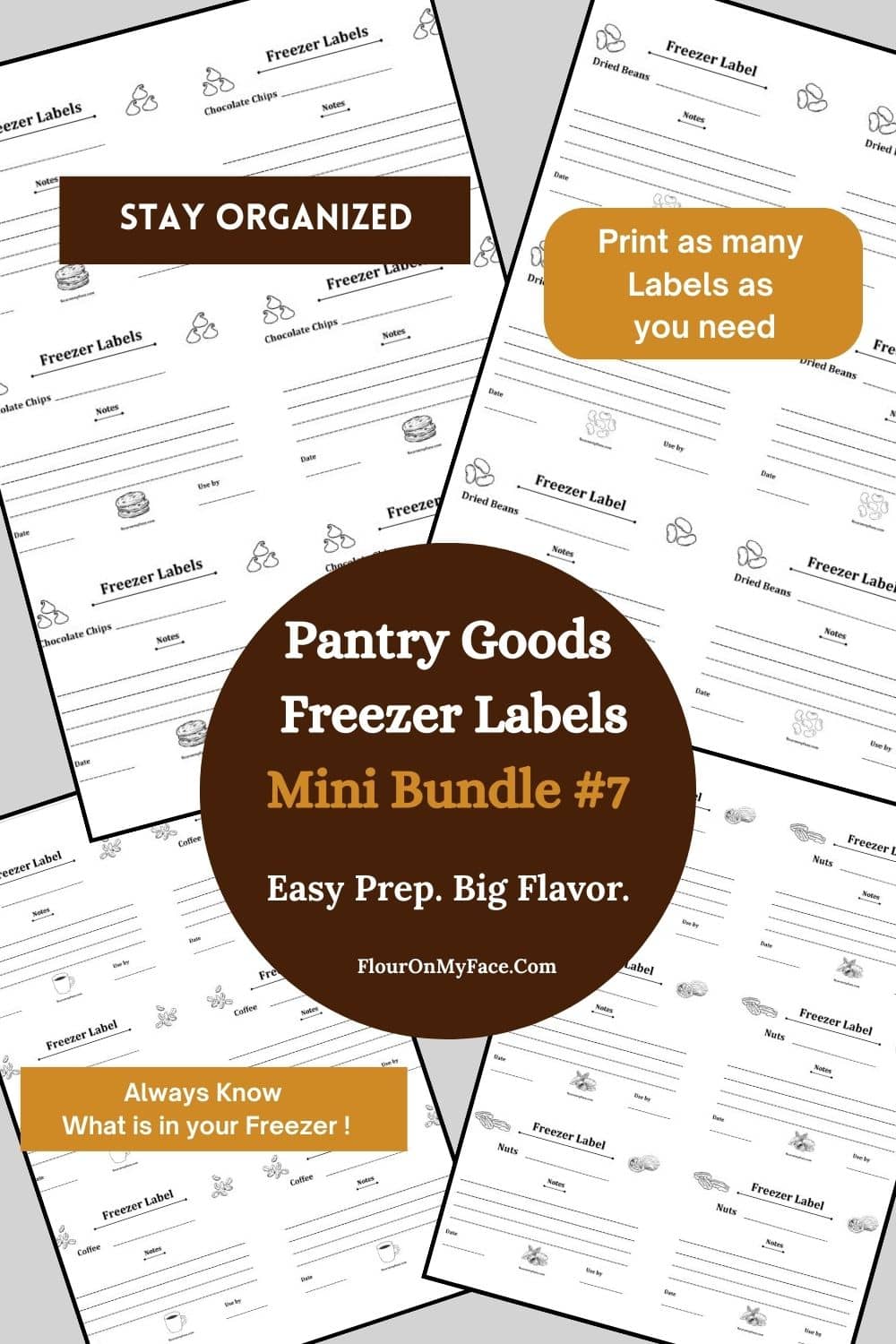 Freezer Bread Label Freezer Labels Mini Bundle 7 - Flour On My Face