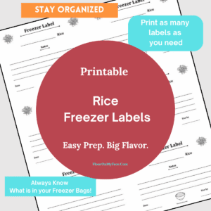 Product image fore Rice Freezer Labels.