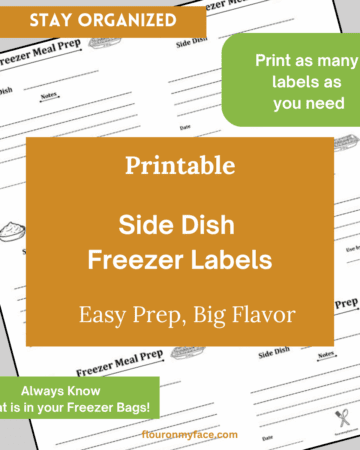 Side Dish Freezer Labels preview.