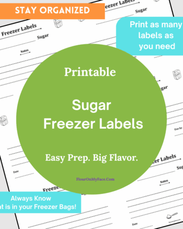 Sugar Freezer Labels preview image.