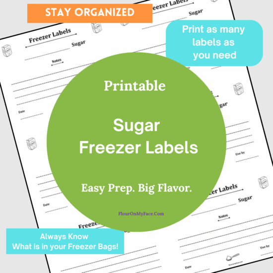 Sugar Freezer Labels preview image.