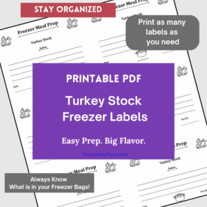 Turkey Stock Freezer Labels preview.
