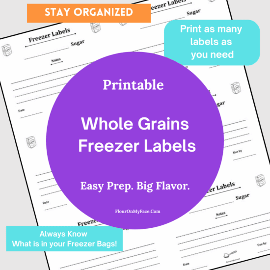 Whole Grains Freezer labels product image.