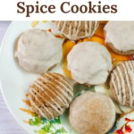 Powdered Sugar Glazed cookies on a platter.