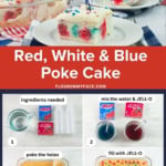 Red White Blue Patriotic Poke Cake large image.