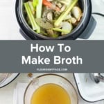 Vertical image turkey broth.